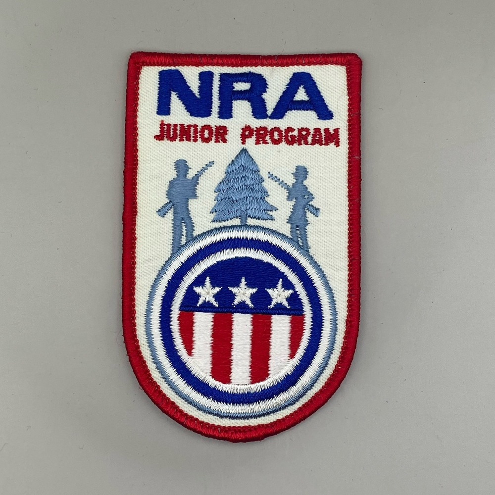 NRA National Rifle Junior Program Embroidered Cloth Patch 4.25 x 2.5 In